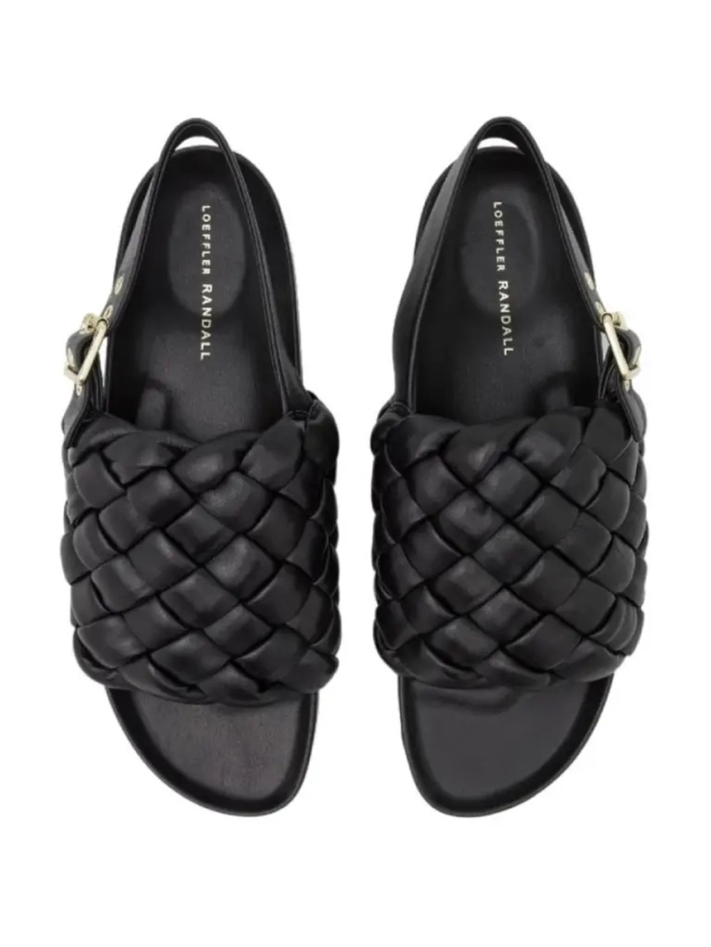 Loeffler Randall Benton Woven Slingback Sandal Black Size 12 - Picture 2 of 13